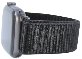 Black Nylon Loop Band for Apple Watch
