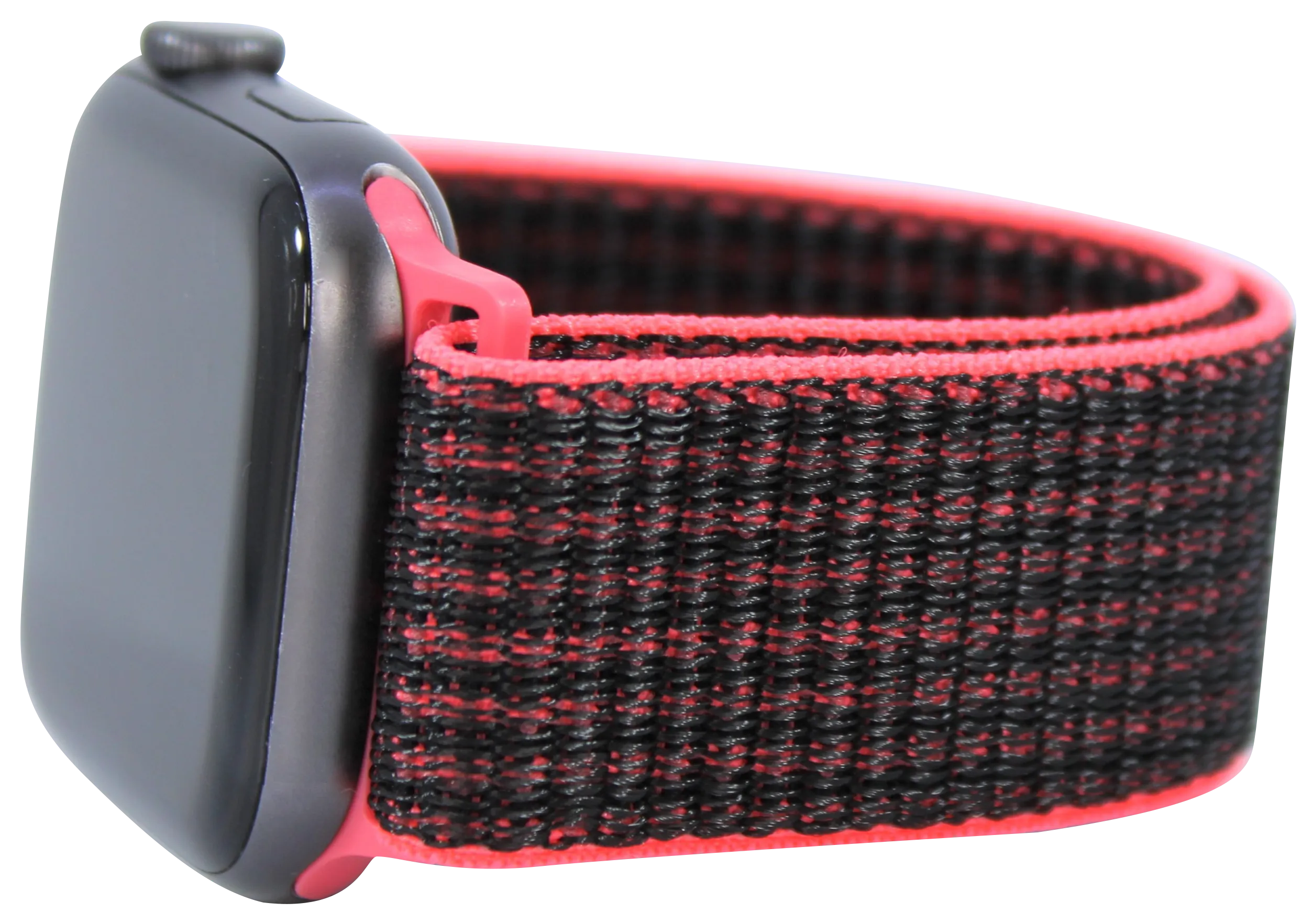 Black Pink Nylon Loop Band for Apple Watch