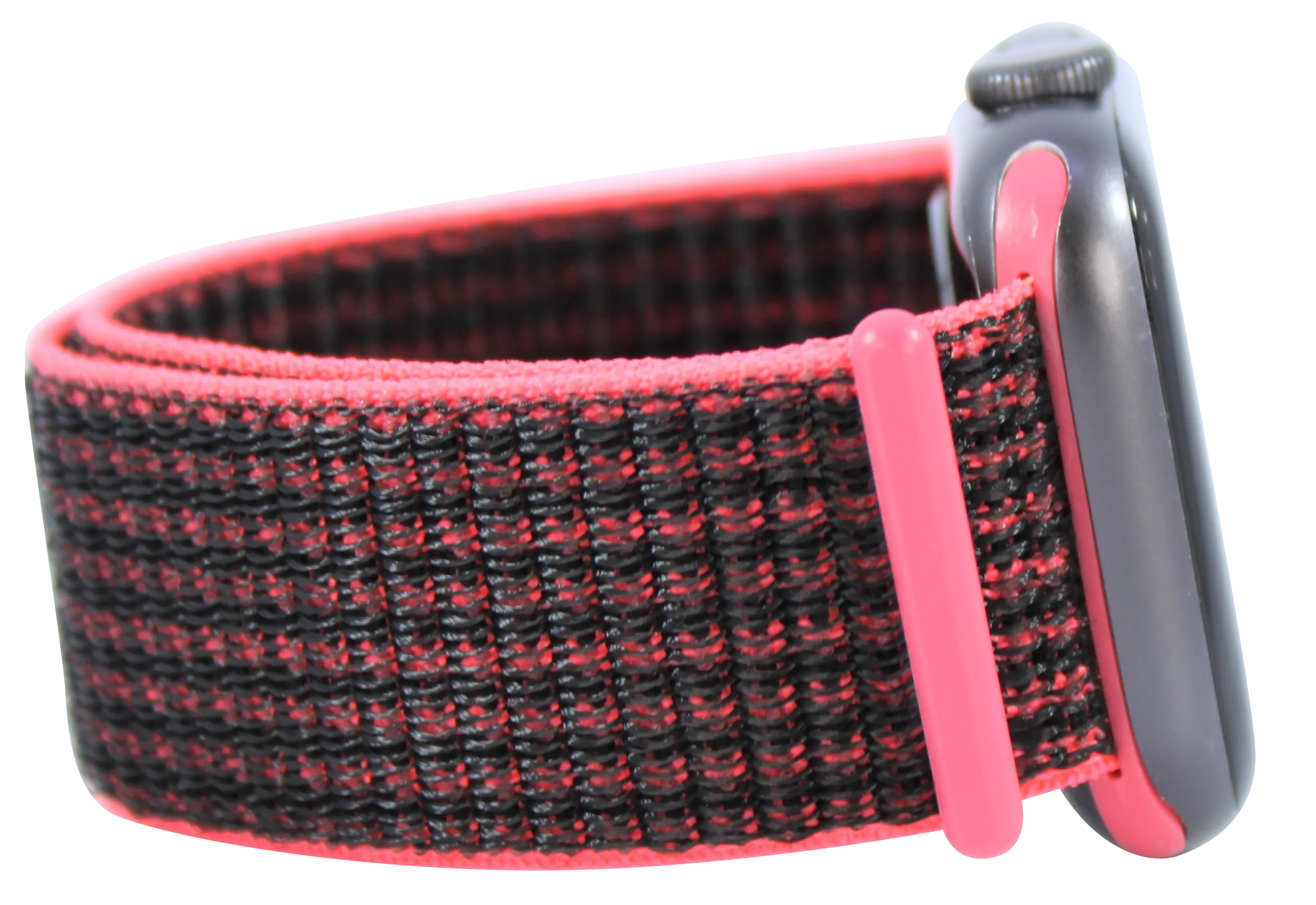 Black Pink Nylon Loop Band for Apple Watch