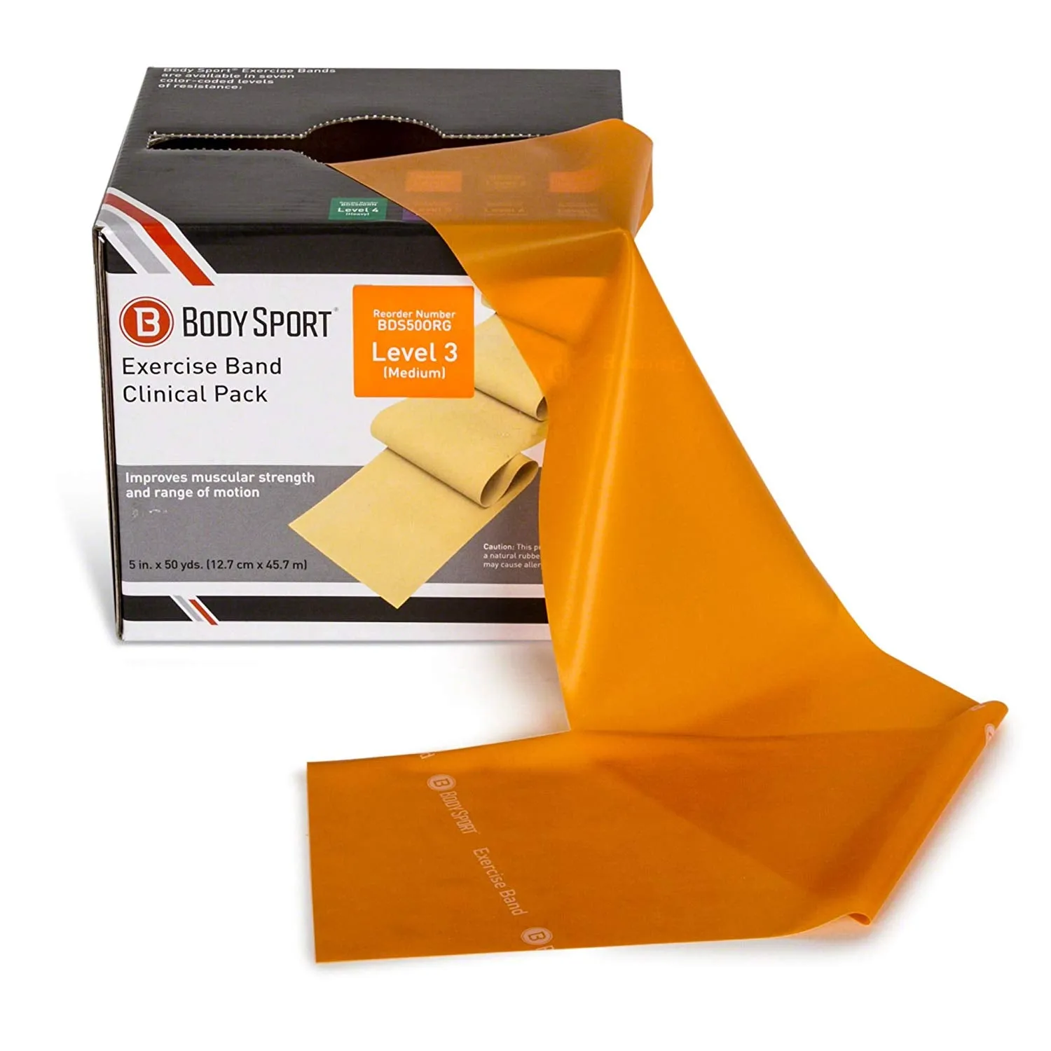 Body Sport Exercise Bands - Resistance Bands - 50 yd. Roll