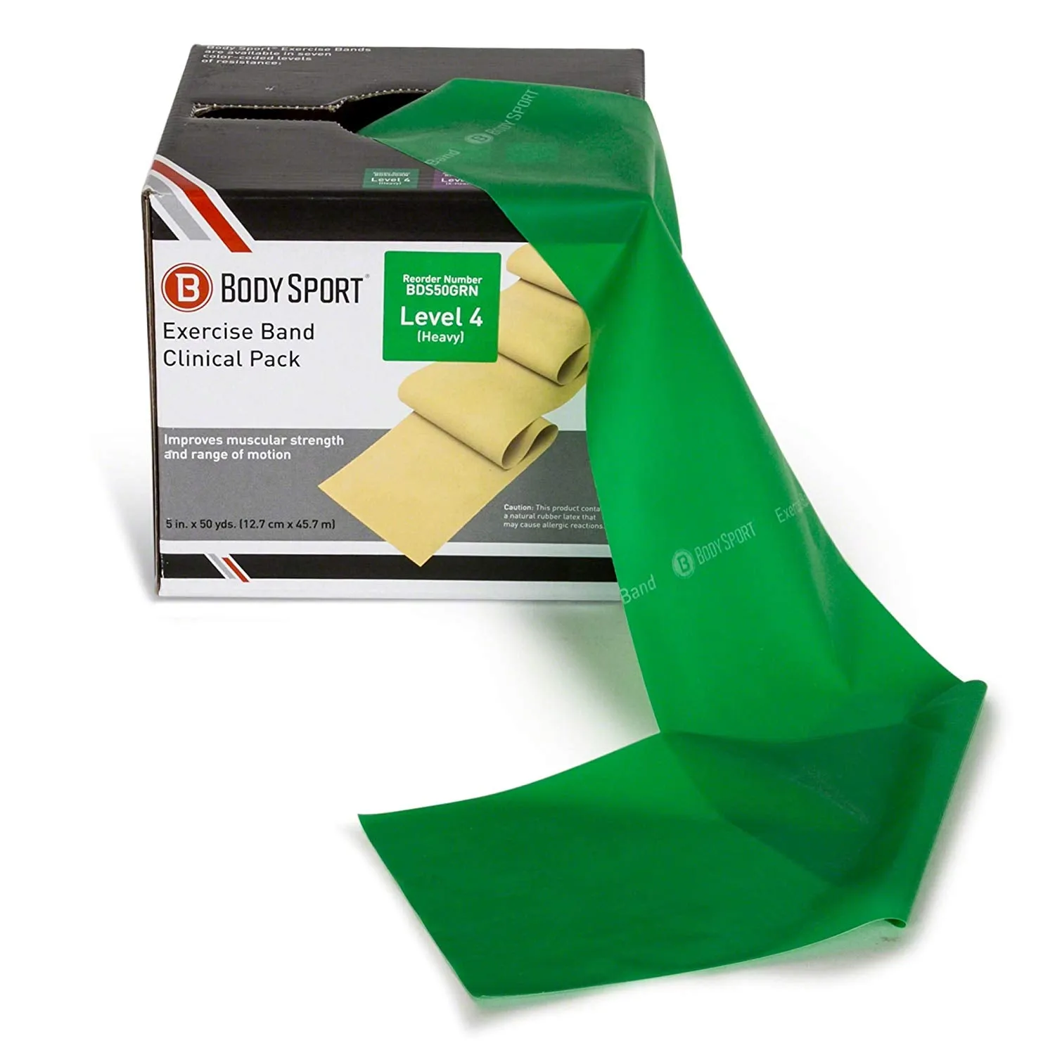 Body Sport Exercise Bands - Resistance Bands - 50 yd. Roll