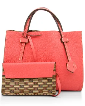 Bregancon Reversible Tote in Hibiscus
