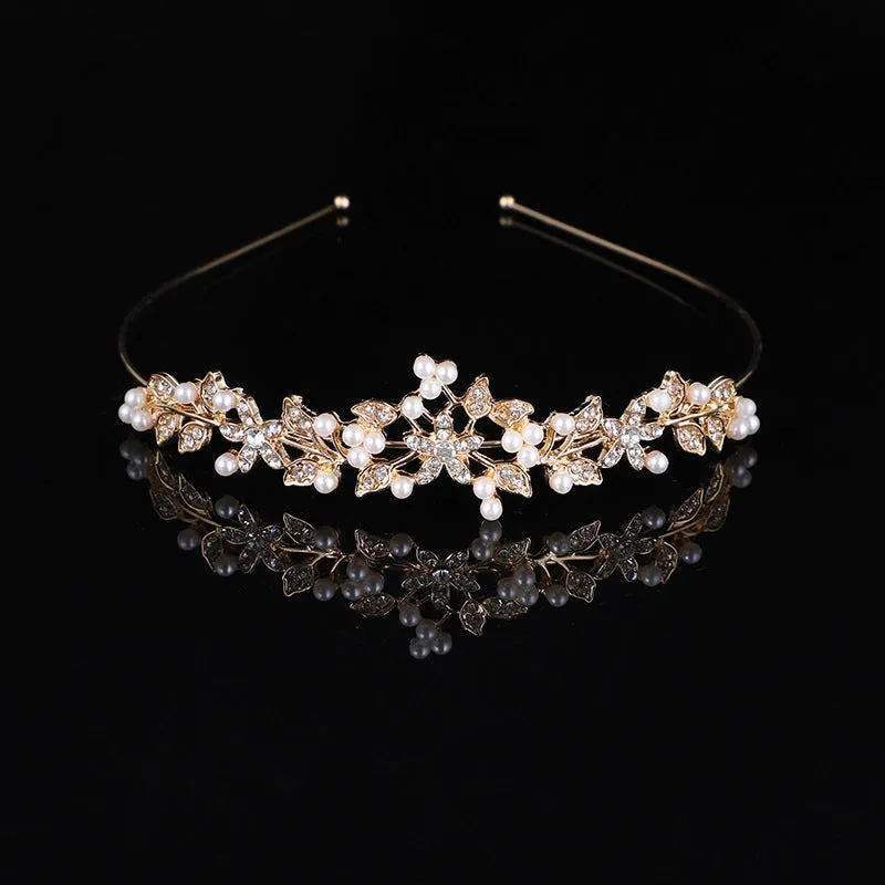 Bridal Crown Headdress Wedding Dress Wedding Headband Rhinestone Jewelry Accessories