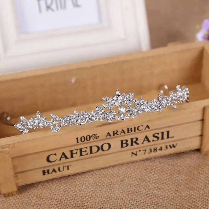 Bridal Crown Headdress Wedding Dress Wedding Headband Rhinestone Jewelry Accessories