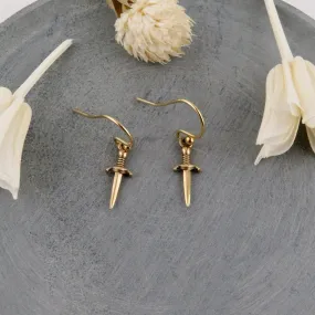 Bronze Dagger Earrings - Small