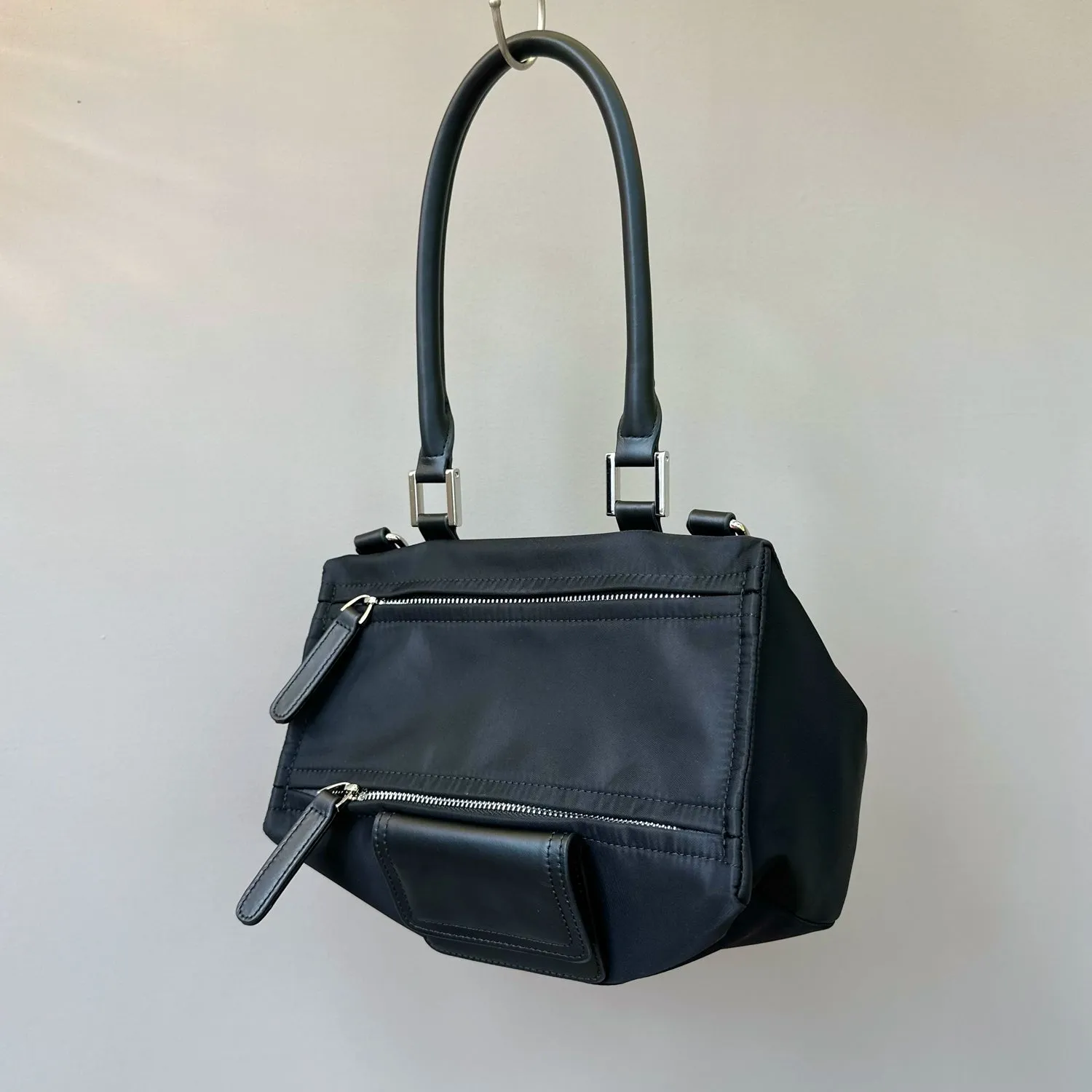 Canvas Leather Shoulder Bag