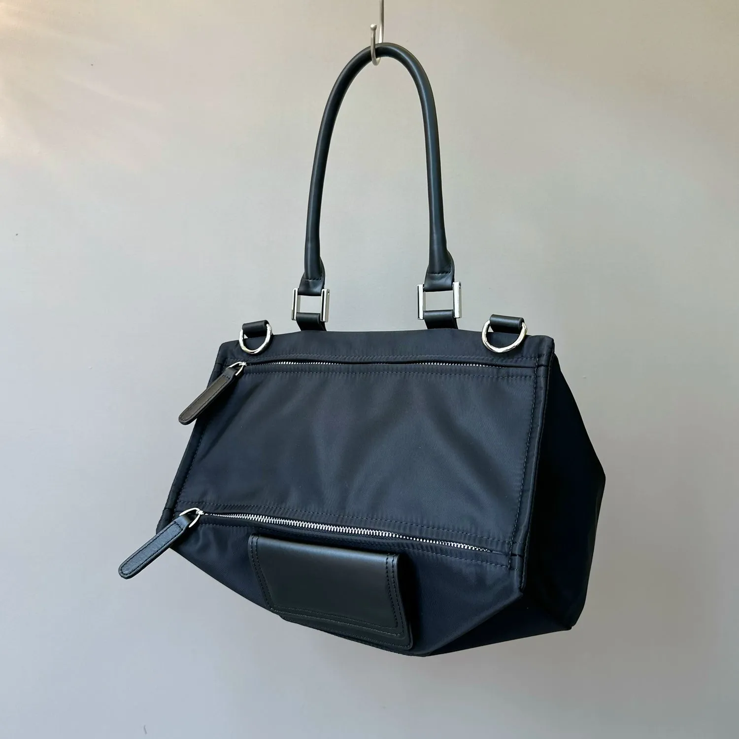 Canvas Leather Shoulder Bag