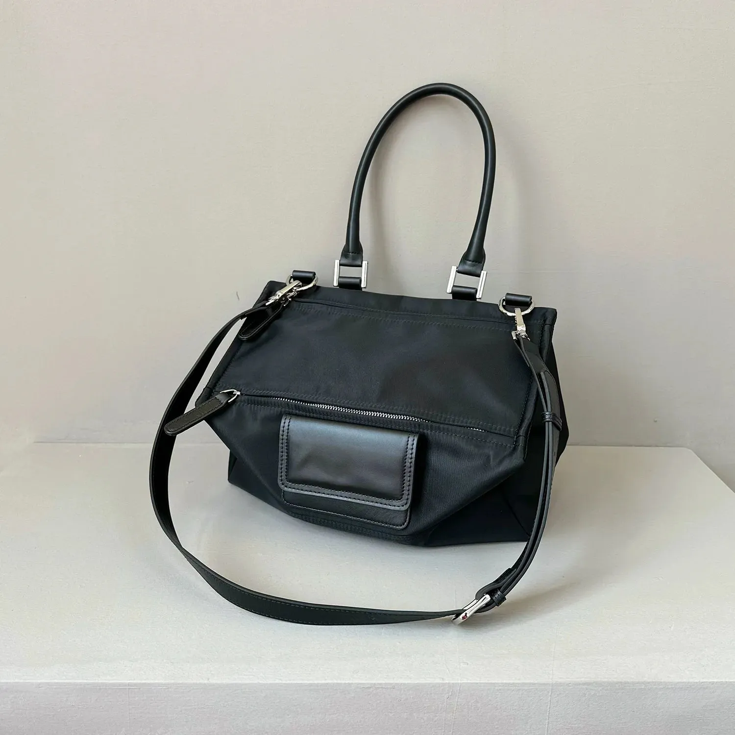 Canvas Leather Shoulder Bag
