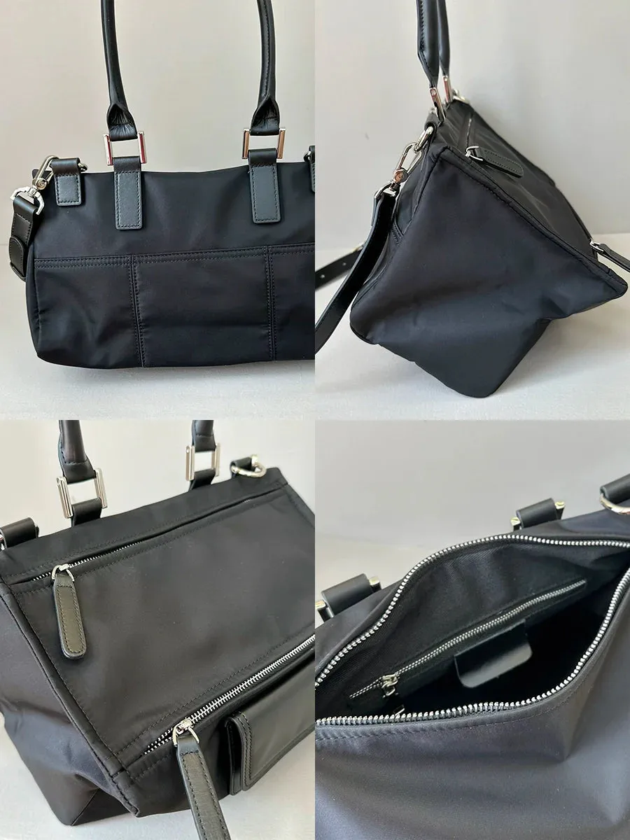 Canvas Leather Shoulder Bag