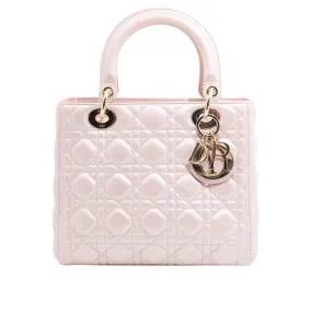 Christian Dior Leather Lady Dior in Pink
