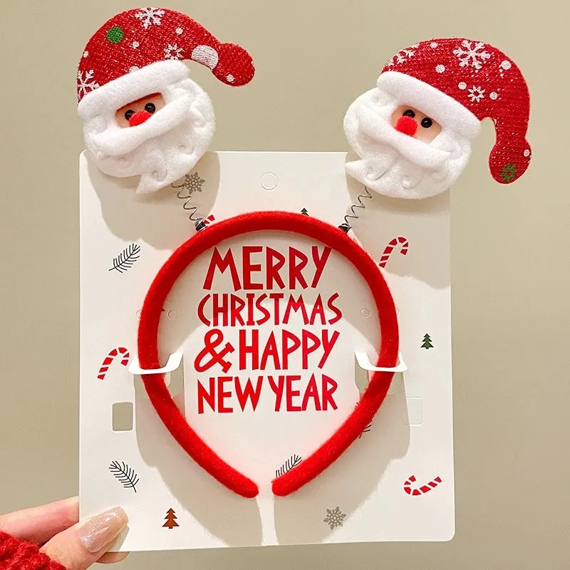 Christmas Cartoon Style Unisex Santa Claus Handmade Antlers Headdress