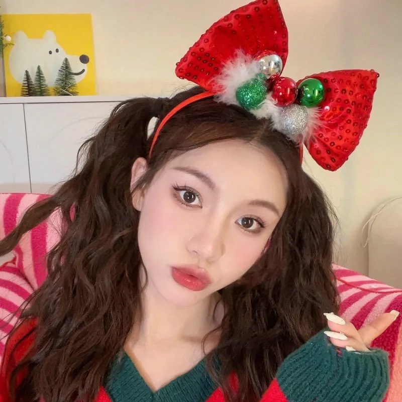 Christmas Cartoon Style Unisex Santa Claus Handmade Antlers Headdress