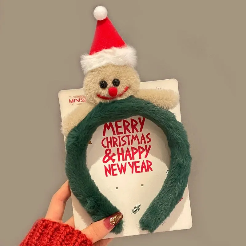 Christmas Cartoon Style Unisex Santa Claus Handmade Antlers Headdress