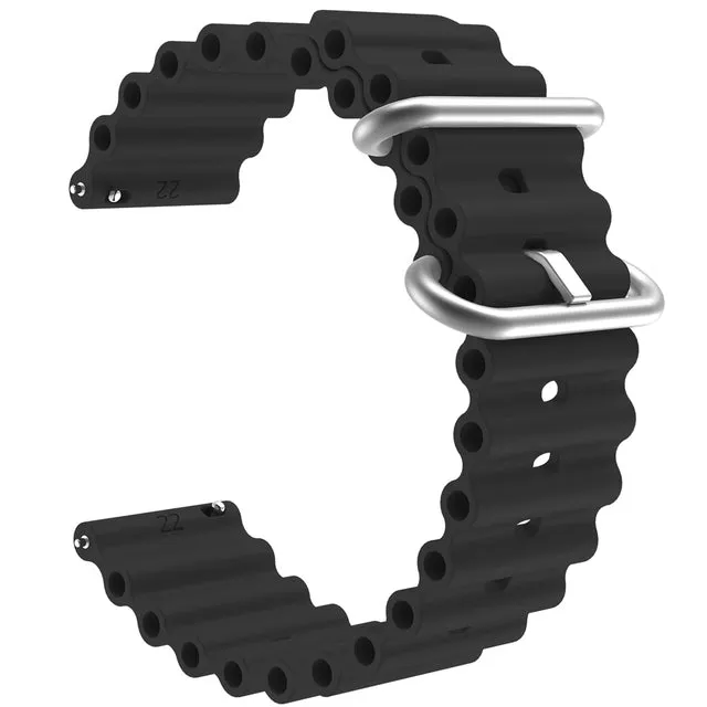 Citizen 22mm Range compatible Silicone Ocean Bands Watch Straps