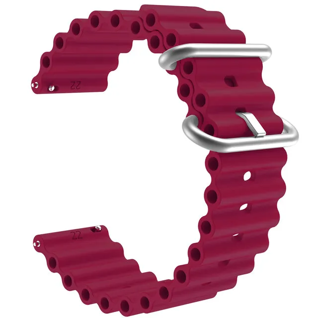 Citizen 22mm Range compatible Silicone Ocean Bands Watch Straps