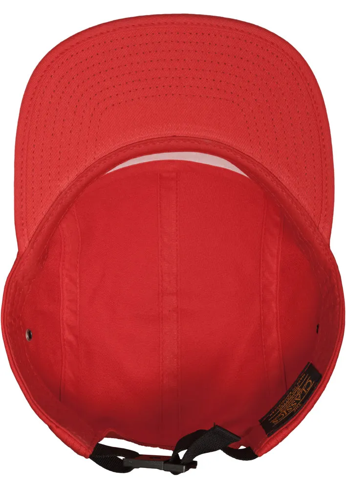 Classic Jockey 5-Panel Cap - Red