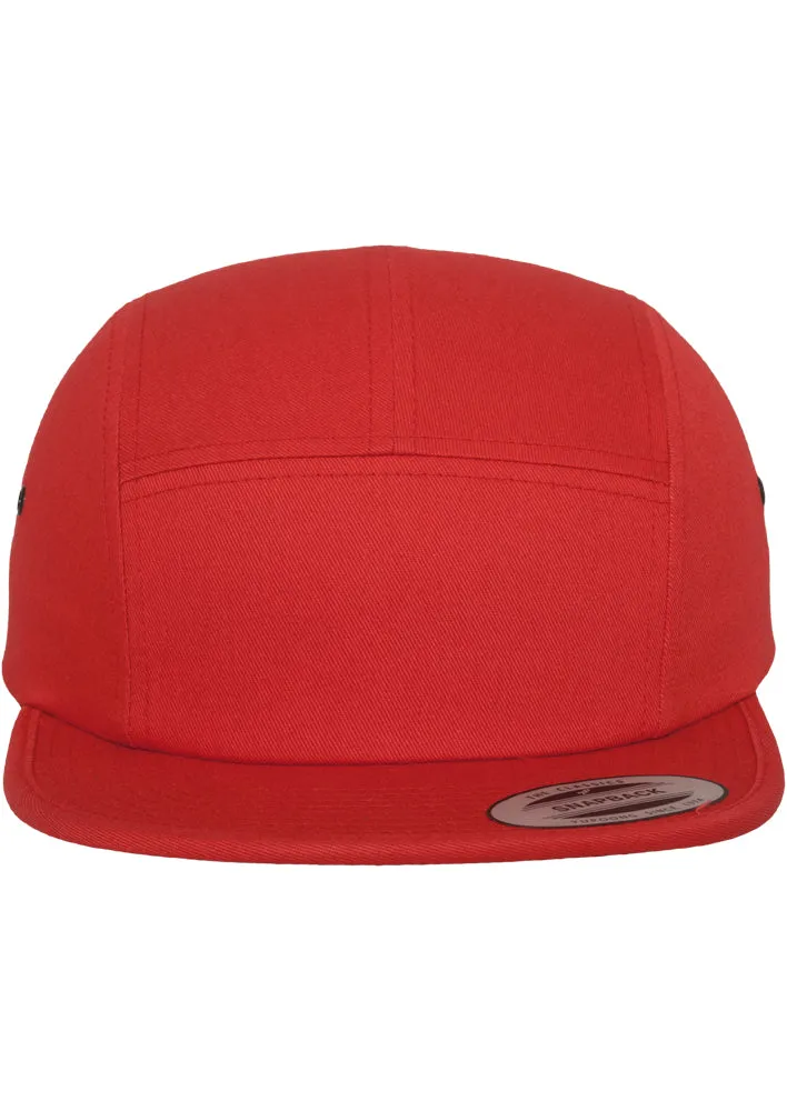 Classic Jockey 5-Panel Cap - Red
