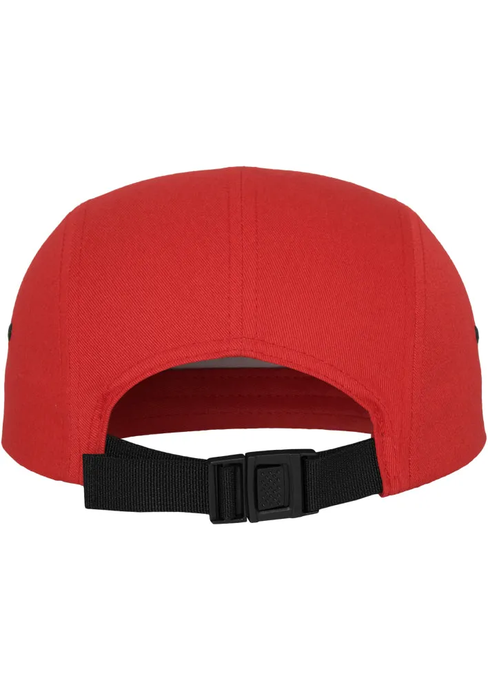 Classic Jockey 5-Panel Cap - Red