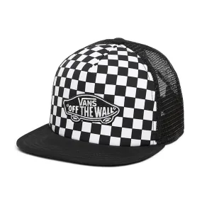 CLASSIC PATCH TRUCKER Kids Cap Zwart Wit Checkerboard