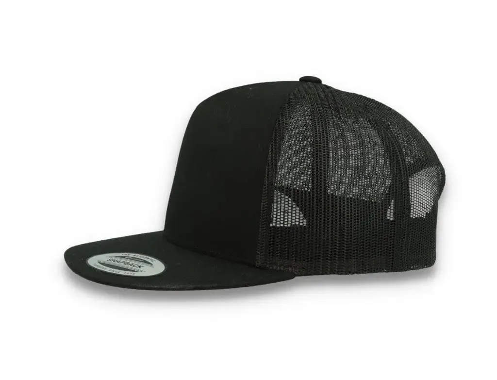 Classic Trucker Cap Black/Black - Yupoong 6006