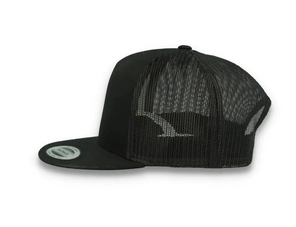 Classic Trucker Cap Black/Black - Yupoong 6006