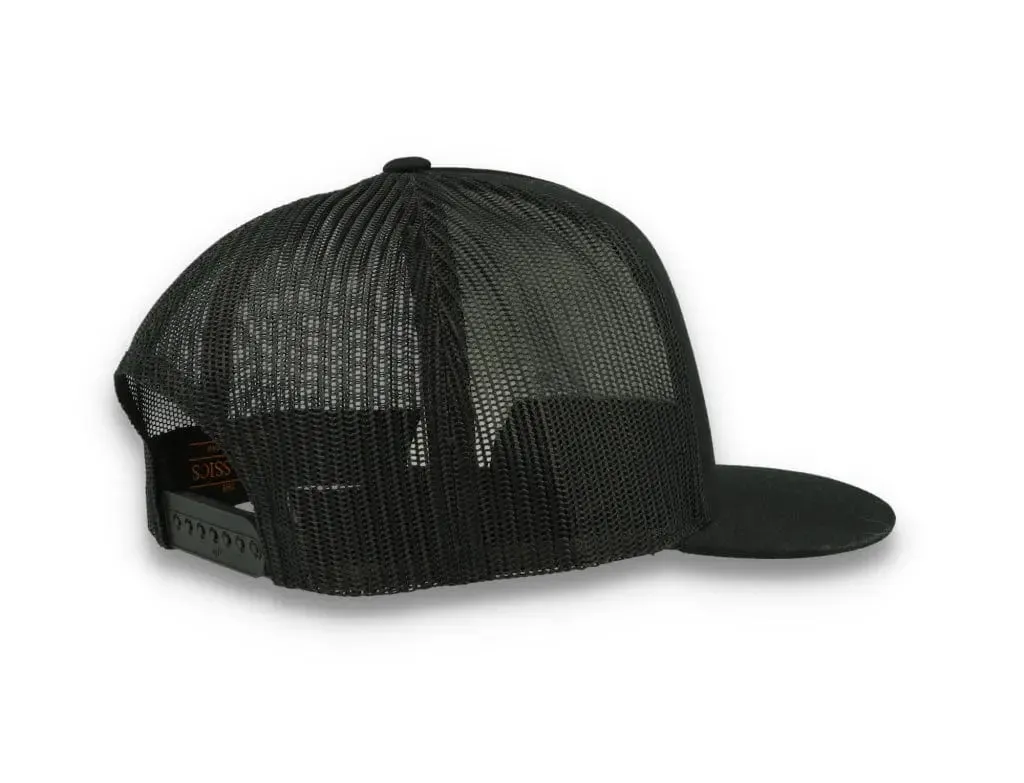 Classic Trucker Cap Black/Black - Yupoong 6006