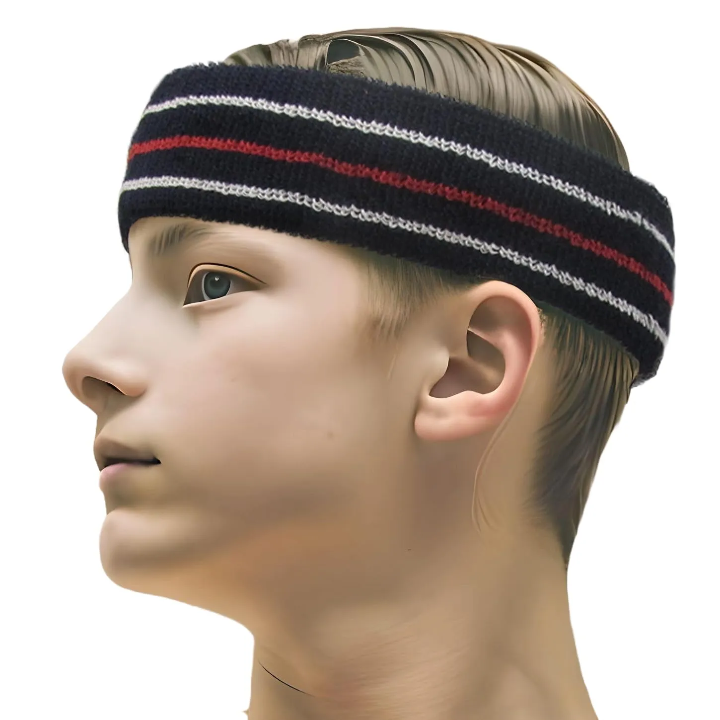 COUVER Tennis Style Premium Quality Athletic Terry Head Sweatband(1 Piece)