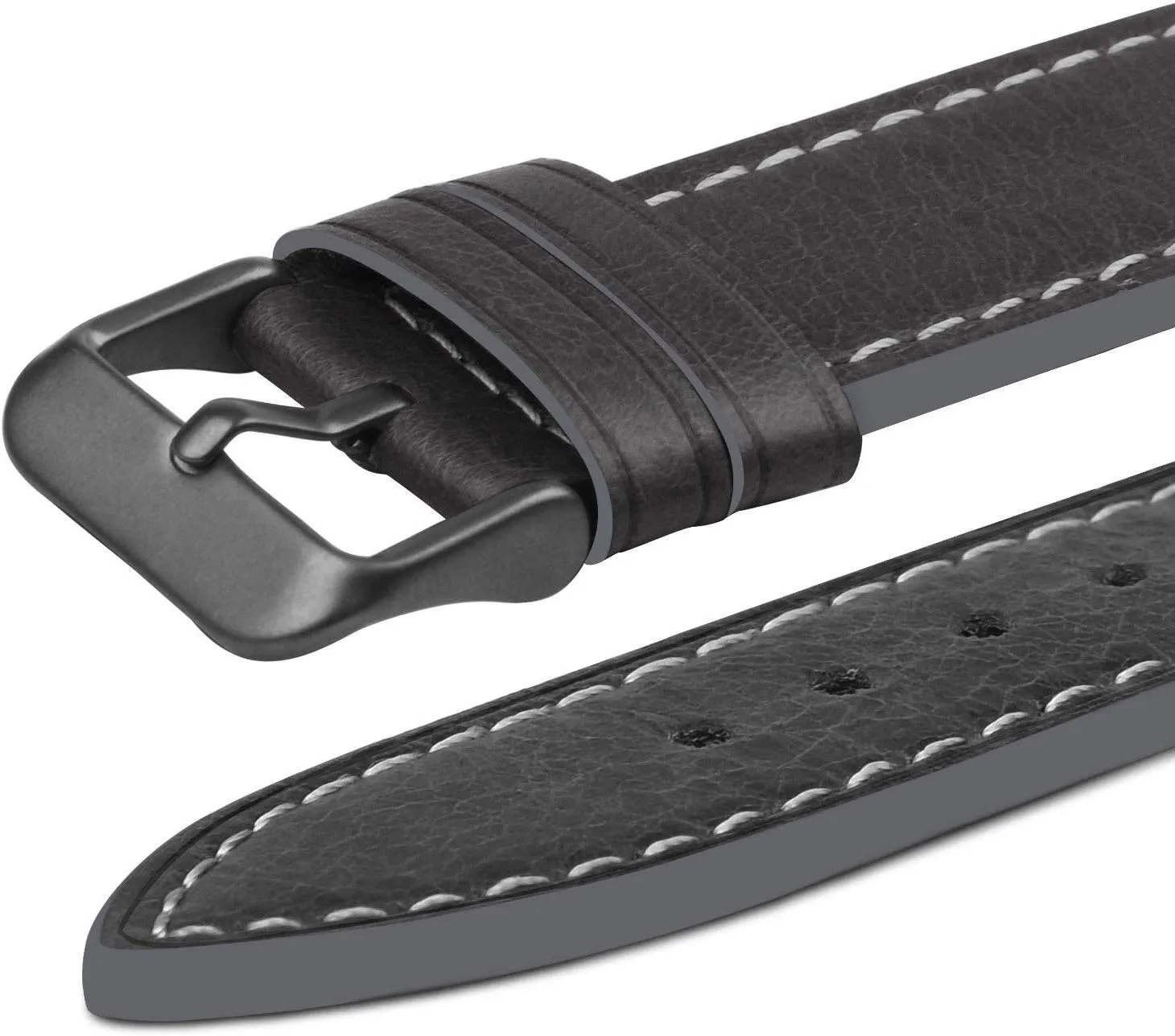 Dark Brown Leather Apple Watch Strap