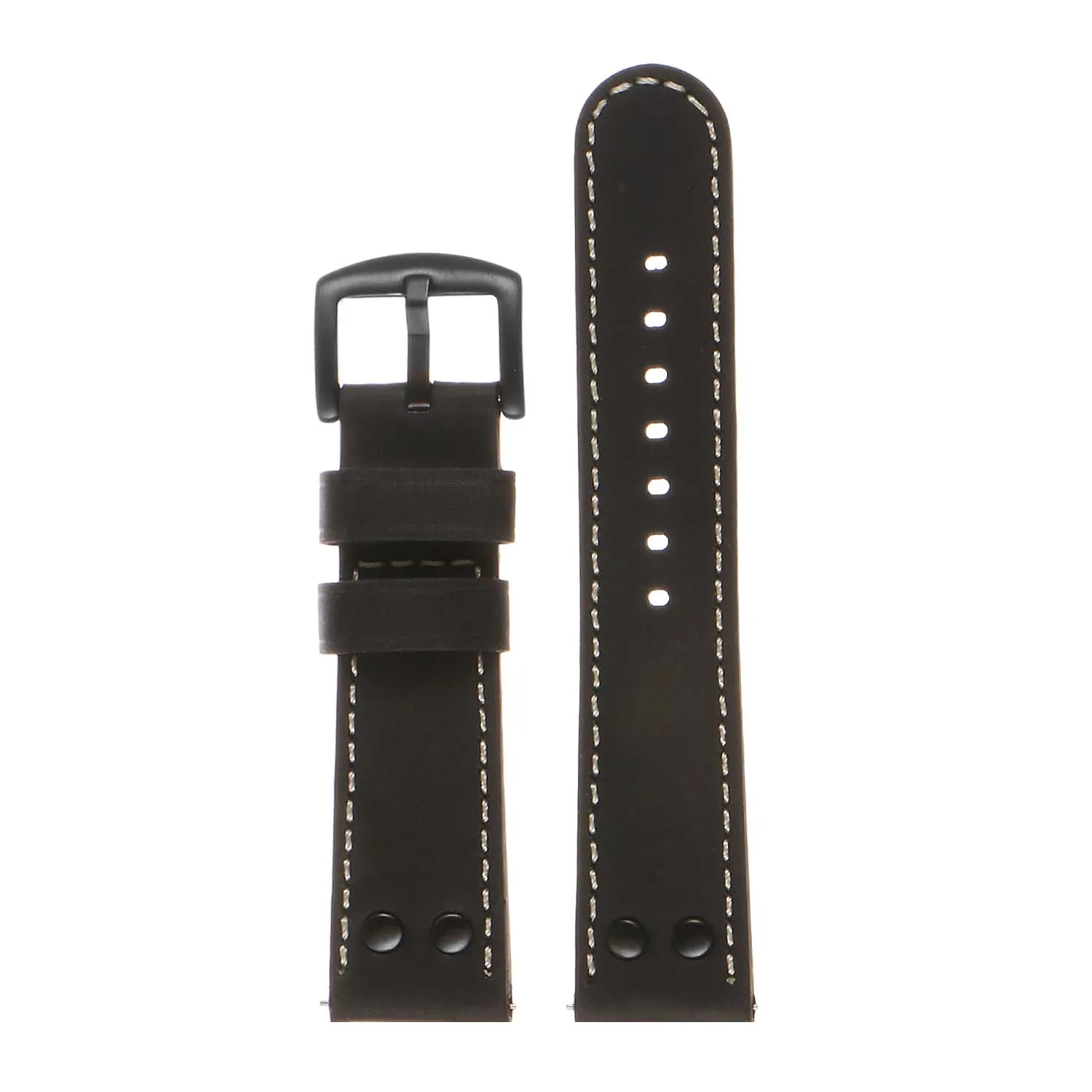 DASSARI Vintage Leather Pilot Watch Band for Samsung Gear Sport