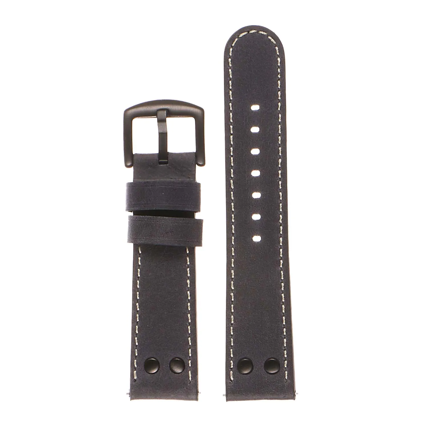 DASSARI Vintage Leather Pilot Watch Band for Samsung Gear Sport
