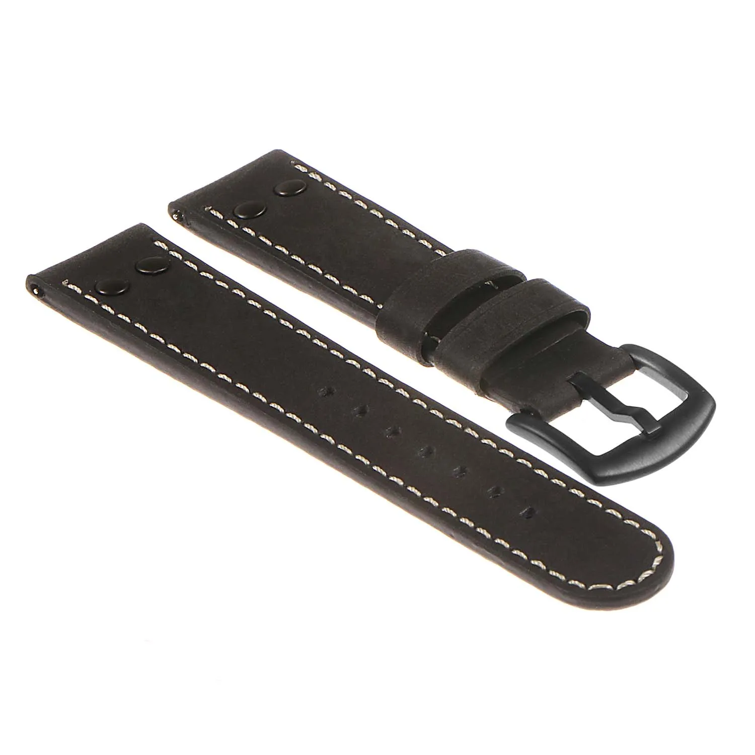 DASSARI Vintage Leather Pilot Watch Band for Samsung Gear Sport