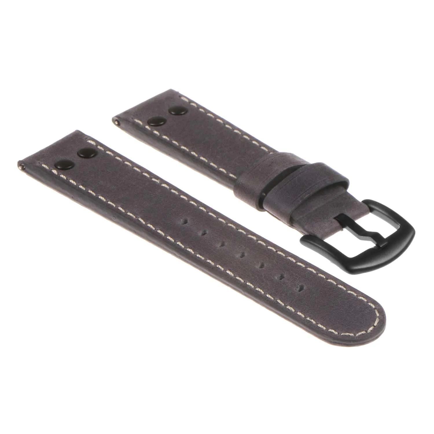 DASSARI Vintage Leather Pilot Watch Band for Samsung Gear Sport
