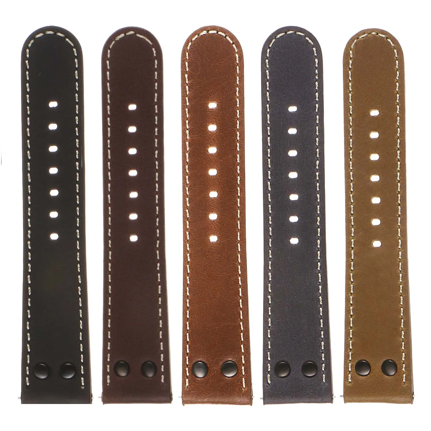 DASSARI Vintage Leather Pilot Watch Band for Samsung Gear Sport