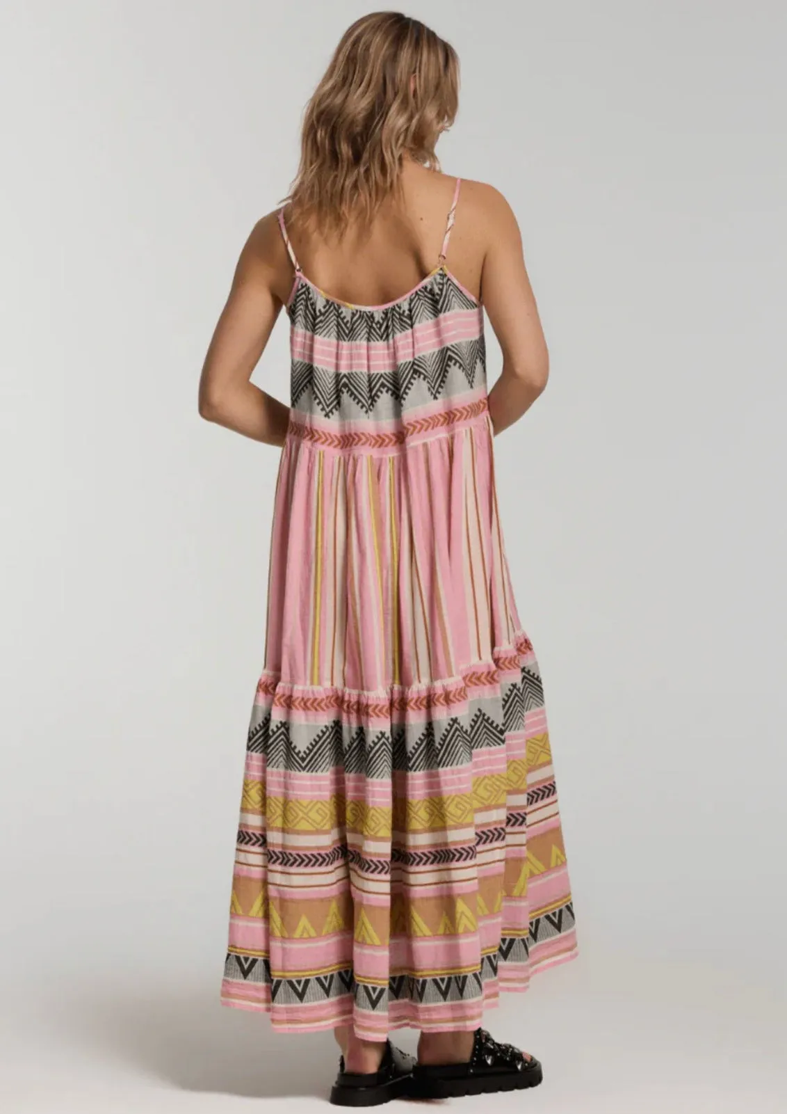 Devotion Plaka Dress - Multi Pink