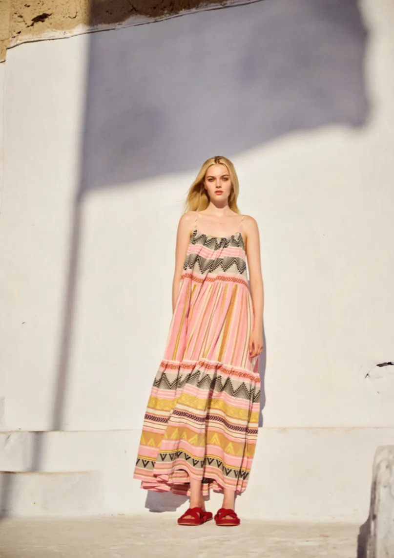 Devotion Plaka Dress - Multi Pink