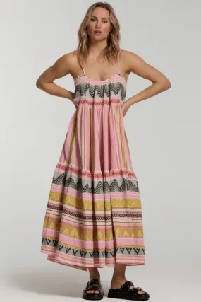 Devotion Plaka Dress - Multi Pink