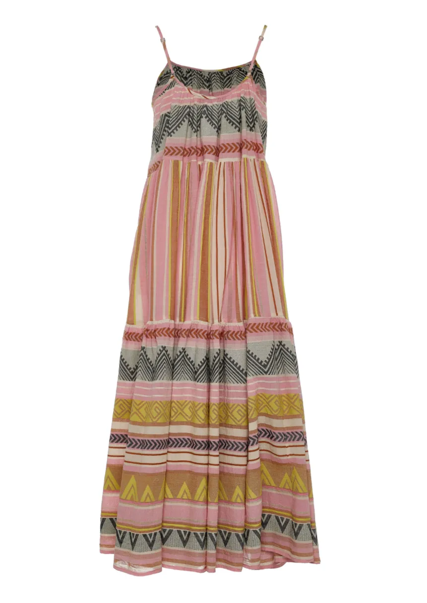 Devotion Plaka Dress - Multi Pink