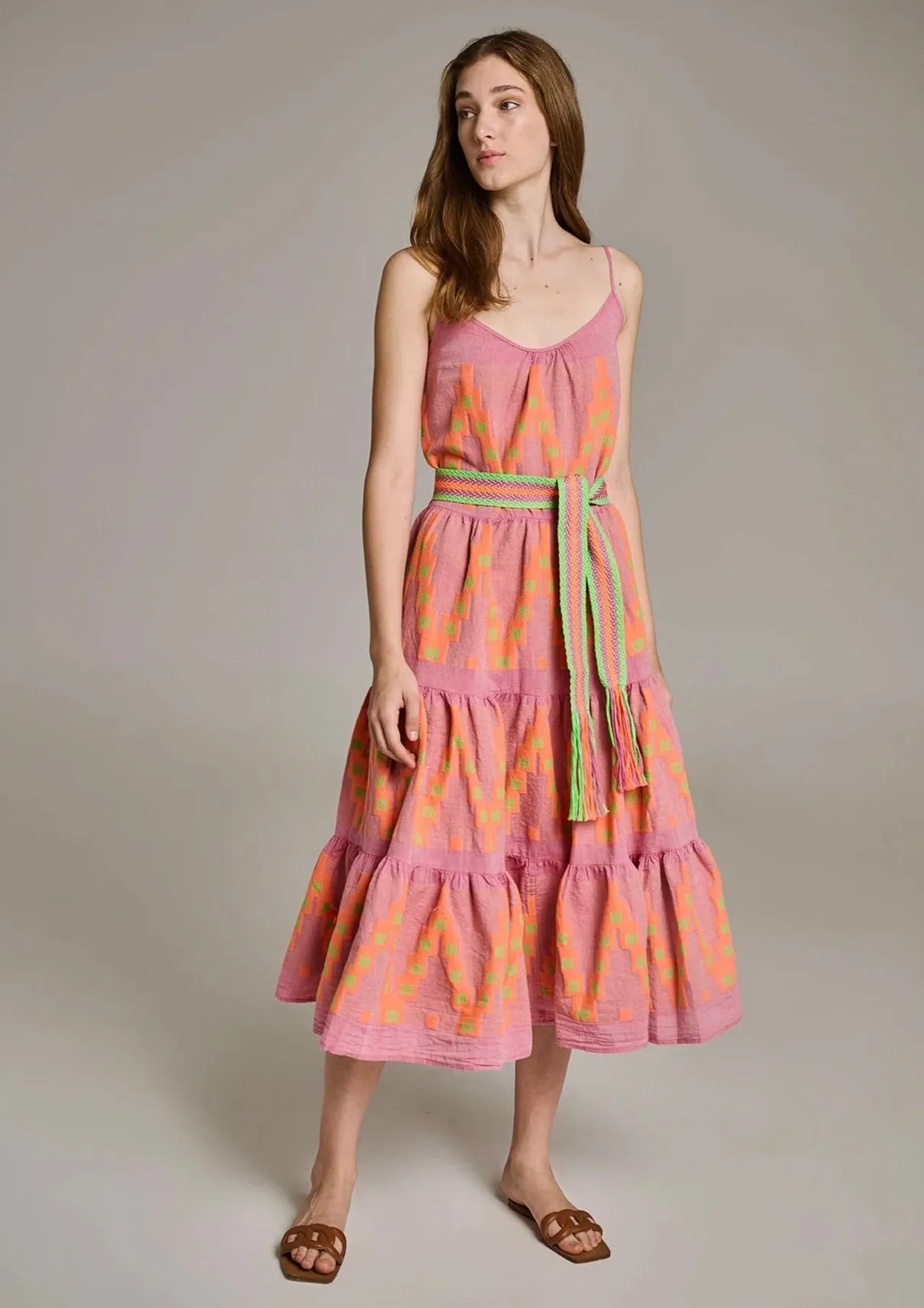 Devotion Zafiri Dress - Pink/Orange