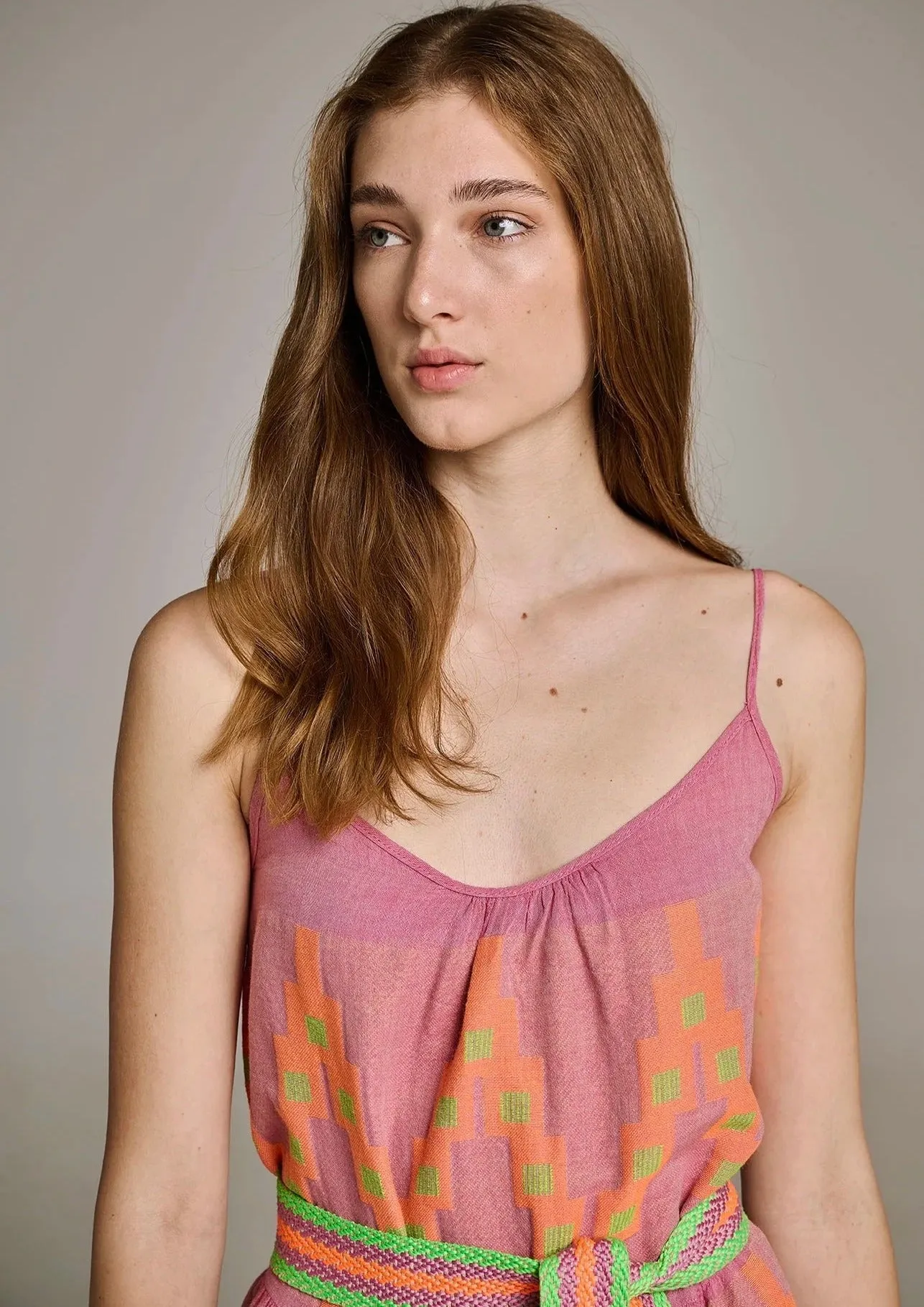 Devotion Zafiri Dress - Pink/Orange