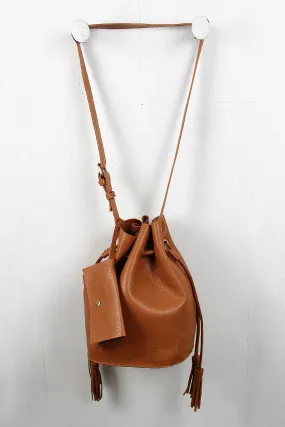 Double Drawstring Bucket Bag