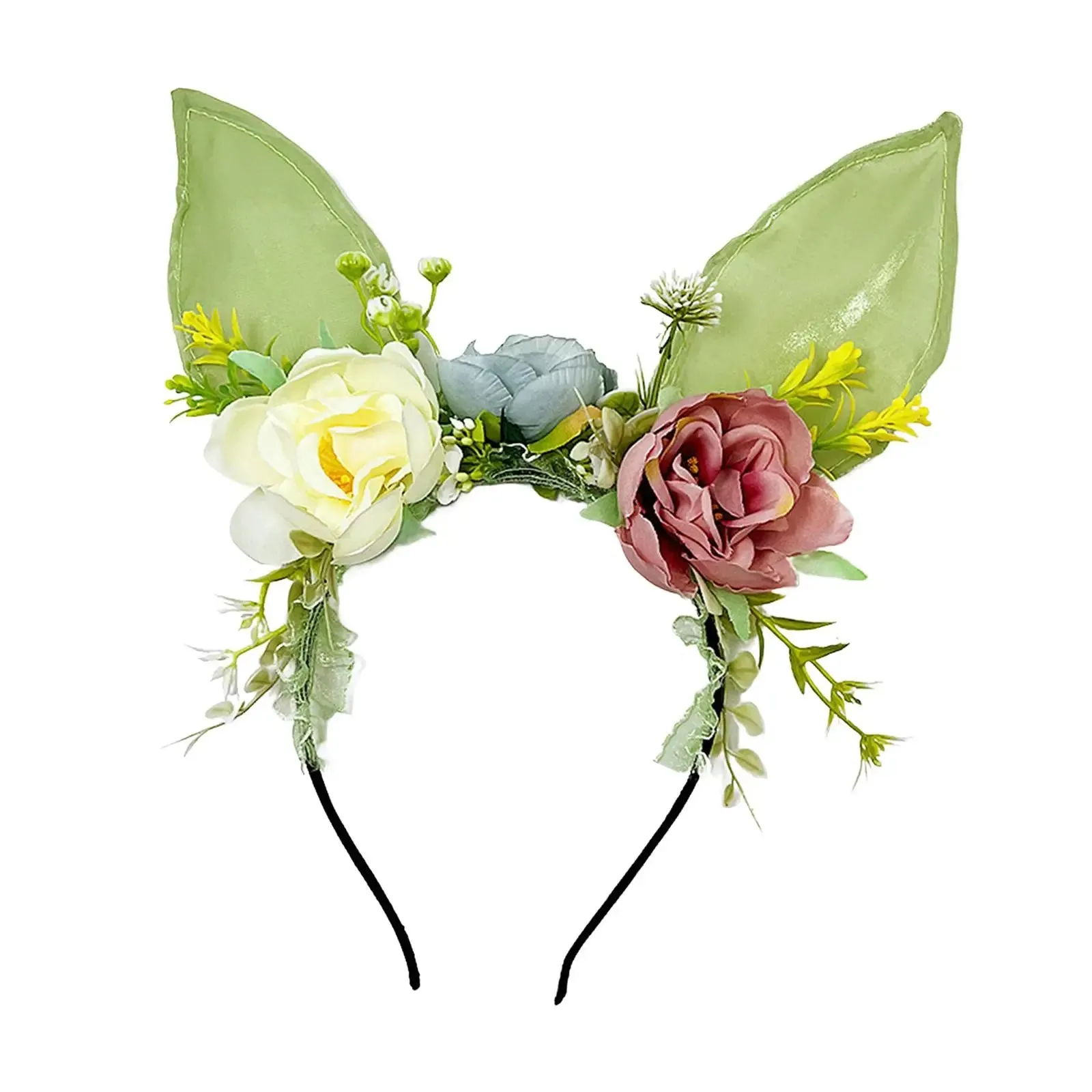 Easter Hat Parade Bunny Ears Headband Flower Hairband