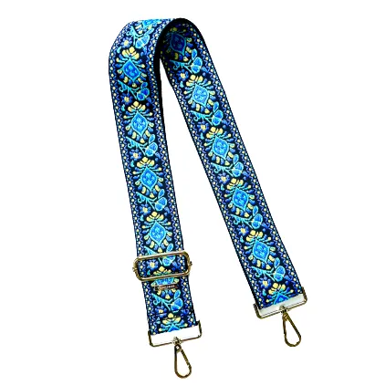 Embroidered Guitar Straps - Assorted Prints   Florals - 10 Available