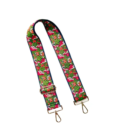 Embroidered Guitar Straps - Assorted Prints   Florals - 10 Available