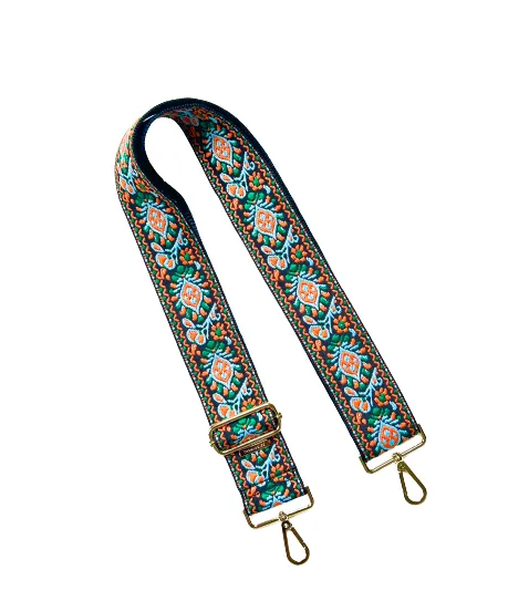 Embroidered Guitar Straps - Assorted Prints   Florals - 10 Available