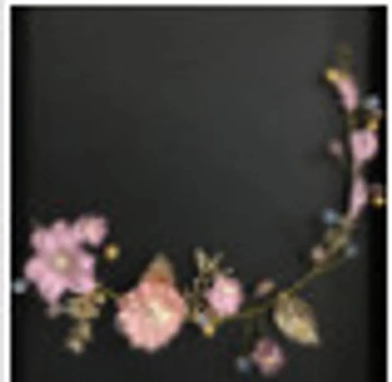 Fashion Retro Purple Bridal Headdress Head Flower Wedding Hair Accessories