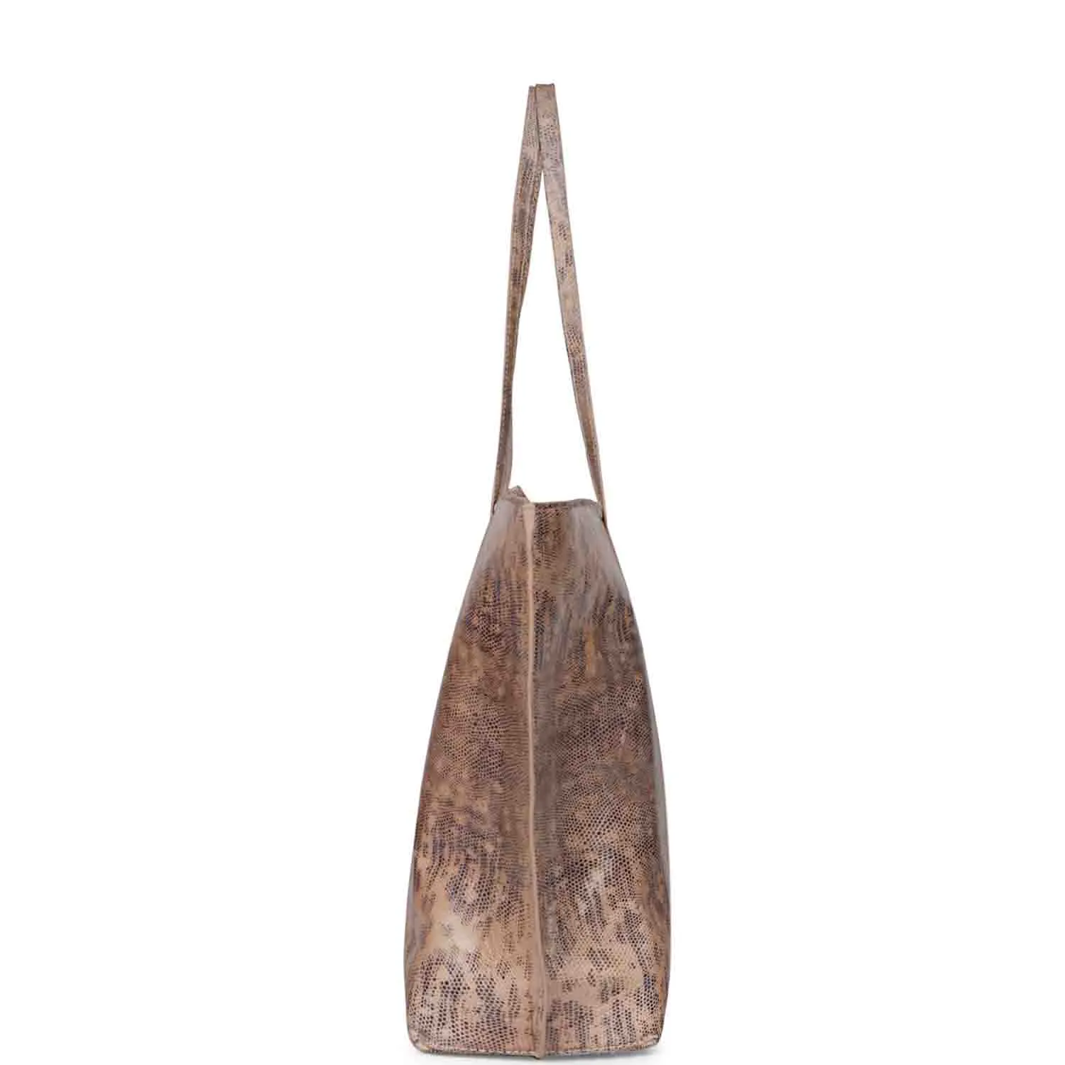 Favore Peach Womens  Leather Structured Shoulder Bag