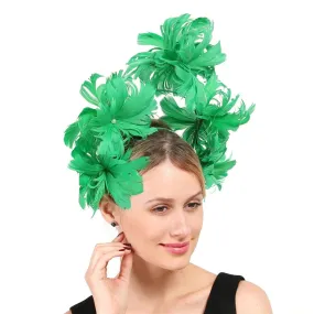 Feather Flower Fascinator Millinery 13 Colours