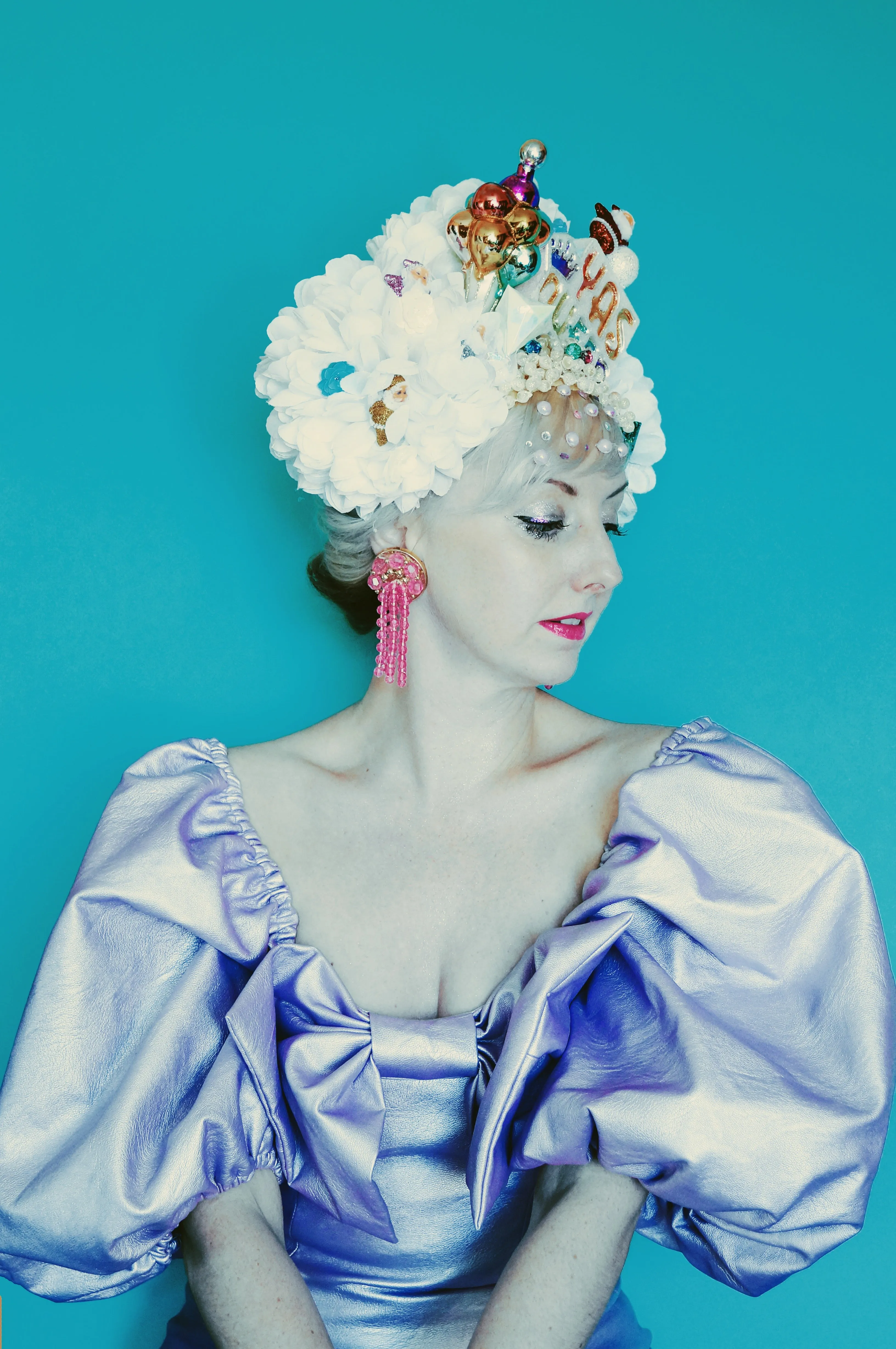 Floral Party Christmas Balloon Queen Headdress Crown