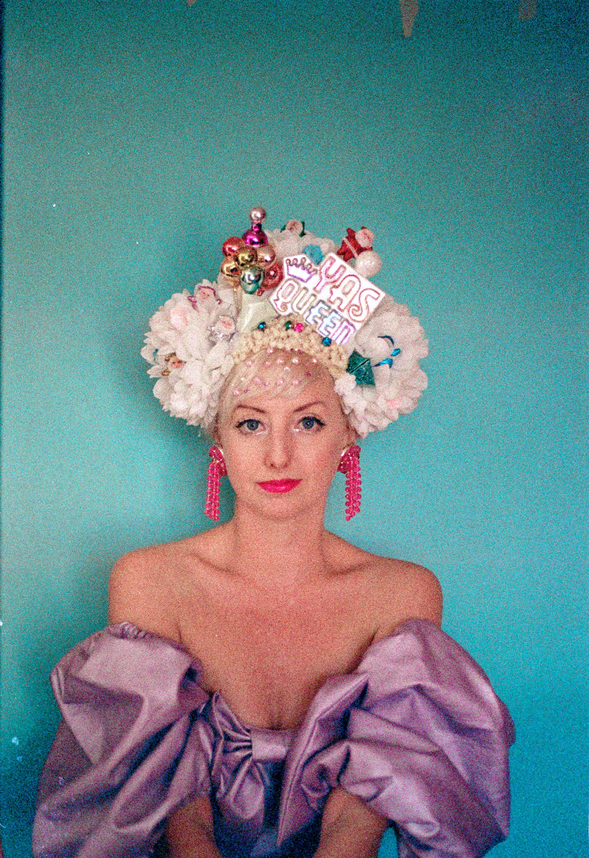 Floral Party Christmas Balloon Queen Headdress Crown