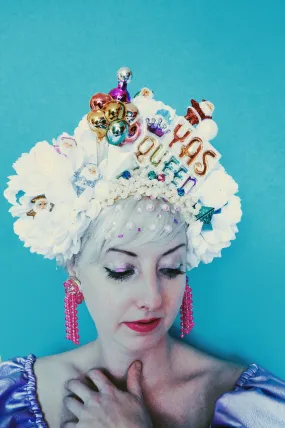 Floral Party Christmas Balloon Queen Headdress Crown
